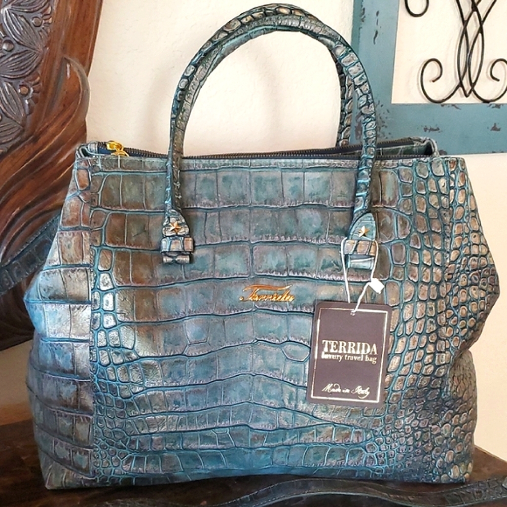 *SALE* NWT Terrida Linea Cocco Luxury Travel Bag
